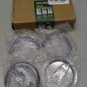 4 Replacement Lids for 20oz Stainless Steel Tumbler Lids-Replaces Only Covers With a Top Diameter of 3.4 inchesBottom Diameter of 3.23 inches