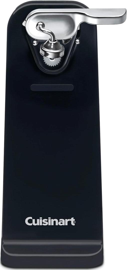 Cuisinart Deluxe Electric Can Opener, Single-Touch Automatic Can Opener, Easy-Clean Detachable Cutting Lever, Nonslip Base, CCO-50BKN, Black