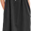 100% Cotton Nightgowns for Women Soft Sleeveless Night Gown Long Sleepwear with Pockets,XS-5XL (Black, S)