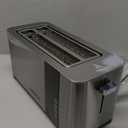 Mueller UltraToast Full Stainless Steel Toaster 4 Slice, Long Extra-Wide Slots for Bagels and Waffles, 6 Browning Levels, LED Display, Cancel/Defrost/Reheat Functions & Removable Tray, Kitchen Gadgets