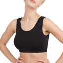 Hanes Women's Pack, Cotton Scoopneck Bralette, Low-Impact Sports Bra, 3-Pack, Size XL 