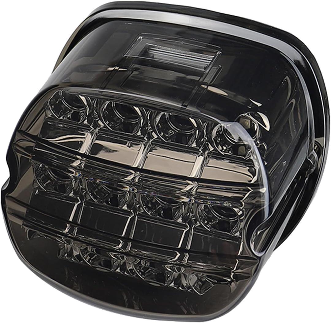 Black Strobing LED Tail Light Upgrade HD Tail Lights Assemblies for Harley Dyna Road King Electra Glide Street Bob Touring, harley davidson parts, led lights for motorcyclesBlack