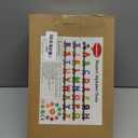 Wondertoys Wooden Alphabet Train Toy 27 PCS Magnetic Alphabet ABC Letter Train Set Includes 42 PCS Flash Cards, 1 Engine and 1 Storage Box for Toddlers Kids Boys and Girls