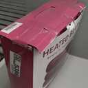 Heated Blanket Electric Throw, 50" x 60" Heating Blanket with 5 Levels & 10 Hours Auto Off, Extremely Soft Flannel Warm Blanket Gifts Over-Heat Protection, ETL Certified Machine Washable (Rose Red & White)