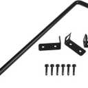 Heavy Duty Cane Bolt Drop, Rod Gate Drop Pin, Wooden Fence Latch For Gates, Metal Gates Doors Stopper For Gate Ground, Fence Metal Cane Bolt(18in)