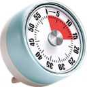 Kitchen Timer,Visual Timer,100% Mechanical Desk Timer,No Batteries Required,Magnetic Stand Back,Kitchen timers for Cooking,lso Magnetic for Classroom, Homeschooling Study Tool, Task Reminder.