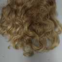 1 Set Long Curly Wig with Bangs Natural Wavy European Style Hair Wig for Party Comfortable Skin Friendly Realistic Texture and Luster Fashionable All