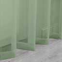 OWENIE Sage Green Sheer Curtains 96 Inches Long 2 Panels Set, Elegant Sheer Curtains for Bedroom Living Room, 2Pcs Each 42" W x 96" L,Total Wide 84 Inch, Sage Green