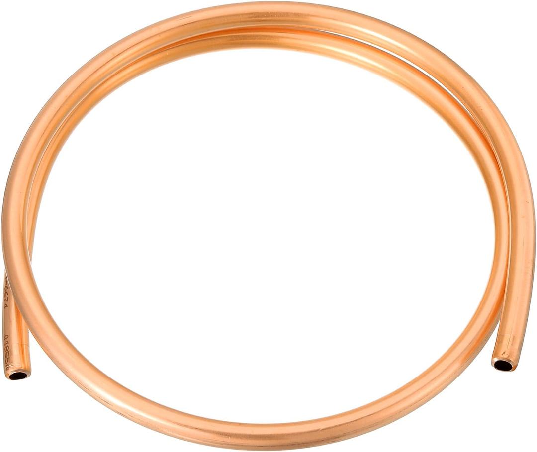 MECCANIXITY T2 Copper Tubing 0.28"ID x 13/32"OD x 3.28Ft, 99% Pure Copper Refrigeration Tube Seamless Flexible Coil Pipe for HVAC System, Air Conditioning, Refrigerator, Industry, DIY