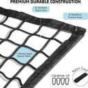 BaseGoal Baseball & Softball Backstop Nets, Heavy Duty Sports Practice Nets, Sports Netting Barrier, DIY Ball Net, Hitting Net for Baseball, Hockey, Soccer, LAX and More