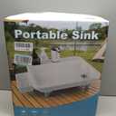 Portable Camping Sink & Lightweight Hand Wash Station - No Plumbing Needed, Electric Water Pump, One-Click Operation, Easy Setup for RV, Backyard, Pottery Studio, Kids' Activities, Large