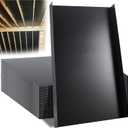 30 Pack 24 Attic Insulation Baffle, Large Black Durable Polypropylene Attic Baffles 24" On-Center Rafter Bays with 2" Air Channel Rafter Vents Improve Roof Ventilation and Prevent Insulation Blockage