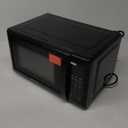 Emerson MW7302B Compact Countertop Microwave Oven with Touch Control, LED Display, 700W, 10 Power Levels, 6 Auto Menus, Glass Turntable and Child Safe Lock, 0.7 Cu., Ft. Black