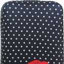 Explore Land Travel Luggage Cover Suitcase Protector Fits 31-32 Inch Case (Polkadot, XL)