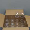 JOLLY CHEF 24 Pack 12 Oz Disposable Plastic Wine Glasses, Shatterproof, Unbreakable, Crystal, Stemless Plastic Wine Cups for Party, Halloween, Thanksgiving, Christmas