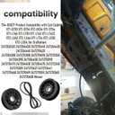 756-05024 V Idler Pulley & 756-05032 Flat Idler Pulley & 754-05027 (1/2" X 91") Tractor Drive Belt Compatible with Cub Cadet Mtd Gt50 Gt54 Lt42 Gt Xt1 Xt2 Zt1 Zt2