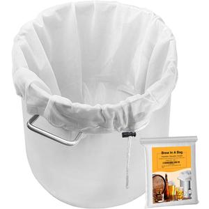 Brew Bag, 2 Pack Extra Large (26" x 22") Straining Bag,Reusable Cold Brew Bags Fine Mesh Bag for Fruit Cider Apple Grape Press Drawstring Straining Brew in a Bag