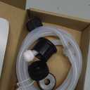 Under Sink Soap Dispenser Extension Tube Kit  47" Hose with Check Valve & Weighted Ball  Connect Sink Dispenser to Large Dish Soap Bottle  No More Refills  Includes 4 Universal Bottle Caps