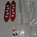 Tandefio 2 Sets Car Battery Hold Down Bracket Battery Tie Down Aluminum Alloy Car Battery Hold Lock Accessories Kit Mount Bracket with 10in J Bolts