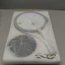 DEIOVWXS Makeup Mirror, 3000mAh Rechargeable Double-Sided Magnifying Vanity Mirror with 3 Colors, 1X/10X, 360 Rotation, Adjustable Brightness, Gifts for Mom, Women,Wife, Girls, Dorm Room Essential (Black)