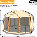 CAMPROS CP Screen House Tent 13 x 13 Ft Screened Mesh Net Wall Canopy