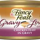 Purina Fancy Feast Gravy Lovers Chicken Feast in Grilled Gourmet Wet Cat Food (Pack of 24) 3 oz. Cans BB 03/2028