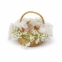 Flower Girl Basket White Flowers
