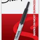 Sharpie Retractable Permanent Markers, Ultra Fine Point, Black, 12 Count