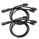 3 in 1 Deutsch Dual DT Adapter Connector Splitters Plug Y-Shape Wiring for Fog Work Light Retrofit Work Chandelier Light Retrofit Connectors Wiring Harness