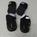 QUMY Dog Shoes for Large Dogs, Medium Dog Boots & Paw Protectors for Winter Snowy Day, Summer Hot Pavement, Waterproof in Rainy Weather, Outdoor Walking, Indoor Hardfloors Anti Slip Sole Black Size 8 (Size 8: 3.0''x3.3"(W*L) (Pack of 4))