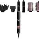 Shark Hair Dryer | FlexStyle Hair Styling System | Portable & Powerful Blow Dryer Brush | Hair Curler & Volumizer | 6 Styling Tools Included | Best for All Hair Types | Black | HD440BK