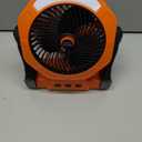 Ausic Portable Misting Fan for Outdoor Cooling, [8-35Hrs] Battery Powered Mist Fans with Water Misters & LED Lantern, 8-Inch, 250mL Tank, for Patios, Home, Outside, Camping, Outdoor&Indoor Use
