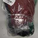 Personalized Santa Hat - Super Soft Plush Christmas Hat for Adults, Unisex Holiday Party Gift (Black-burgundy)