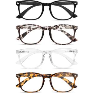 BLS BLUES Reading Glasses for Women for Home, Office & Driving - HD Clear Readers with Blue Light Blocking Protection, A1 Mix, 1.0 x