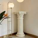 Tall White Roman Columns and Pillars for Wedding Ceremony Porch Columns | Decorative Greek Columns for Indoor Outdoor Garden Pedestals and Columns Flower Pillars Home Decor Wedding Decoration Outside