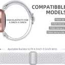 DaQin Elastic Sport Nylon Band Compatible with Fitbit Versa 2 Watch Bands Women Men, 5 Pack Adjustable Stretchy Solo Loop Wristband for Versa/Versa Lite/SE/Fitbit Versa 2 Bands Women of Smartwatch