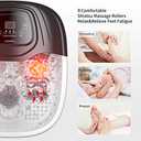Foot Spa Bath Massager with Heat, Epsom Salt, Bubbles, Vibration and Red Light, Tub for Stress Relief, Foot Soaker, Birthday Gifts for Mom Dad Women Men Her Him