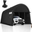 COBIZI Carports 10x20 Heavy Duty Portable Garage with Removable Doors & Vents, Large Space Anti-Snow Waterproof Car Canopy Portable Carport Canopy Outdoor Storage Shelter for Car, Boat, Truck