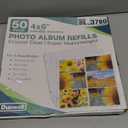 Dunwell 12x12 Scrapbook Page Protectors - 4x6 Photo Album Pages for 3-Ring Binder, (50-Pack, Horizontal Layout), Holds 600 Pictures, Durable Refill Sleeves, Scrapbooking, Fits Pioneer & WRMK Albums