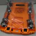 Folding Hand Truck500lbs, Portable Heavy Duty Dolly Cart, 6 Wheels Collapsible Luggage Cart with 2 Elastic Ropes - Compact Trolley Cart for Easy Moving - Ideal Hand Cart for Travel and More (17, Orange)