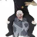 Morph Zombie Piggyback Costume, Zombie Costume Adult, Piggyback Costumes for Adults, Halloween Costumes for Men