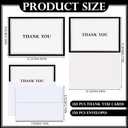 AmazingSpark 120 Kit Thank You Cards with Envelopes Bulk 12 Designs 4.8 x 6.8'' Black Thank You Notes for Small Business Graduation Wedding Baby Shower Teacher Appreciation Gifts