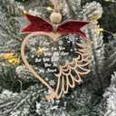 4 x Angel Wings Baby Memorial Ornaments, Memorial Gifts for Loss of Daughter/Son, Gift for Miscarriages, Stillborn Gifts, Infant Loss Ornament 2025, Loss of a Baby Memorial Ornaments (OCM004)