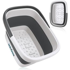 Collapsible Foot Soaking Tub, Foot Spa Bath Basin w/Acupressure Points