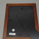 Gallery Solutions - 8"x10" Flat Walnut Frame - Rectangular Tabletop or Wall Mount - For 5"x7" Pictures - Premium Walnut Wood with Double White Mat - Versatile-Elegant For Home or Office Dcor - Traditional Photo Frame