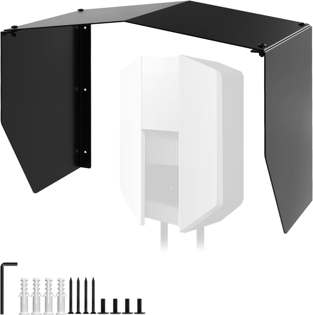 Electric Vehicle Charging Station Protective Roof Accessories, Charger Station Weather Protection Made of Stainless Steel, Weather Protection Roof Rain Snow Cover for EV Charging Station