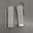 TIANHOO Remote Controller for Wii & Wii U, with Silicone Case and Wrist Strap, 2 pack (White)