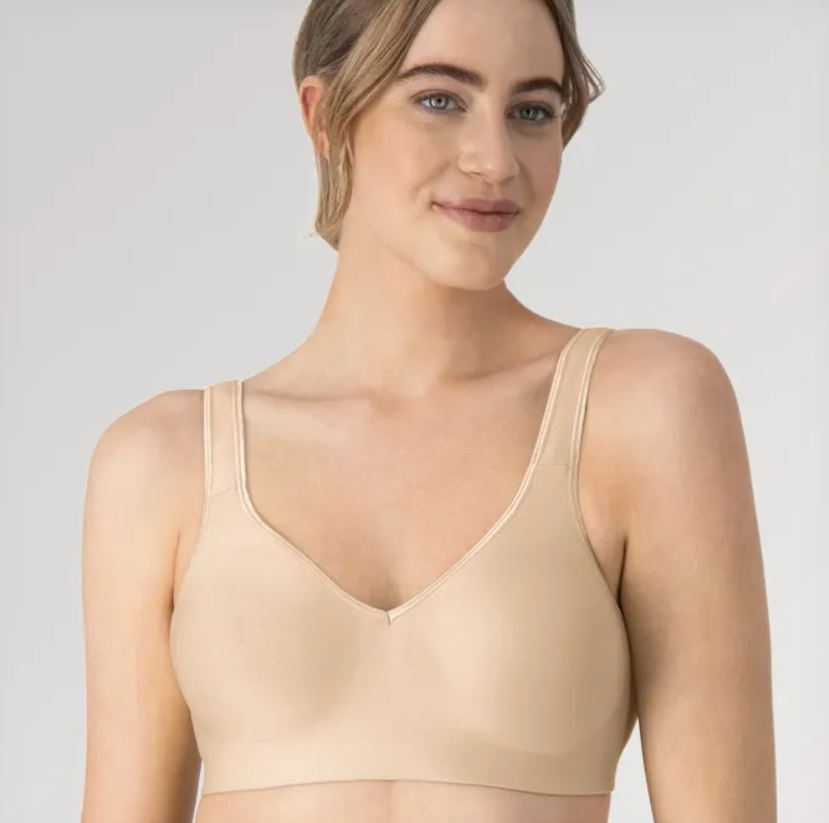Hanes Comfort Evolution Women’s Wireless T-Shirt Bra, L