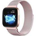 STAINLESS STEEL MESH BAND FOR USE WITH FITBIT VERSA ROSE GOLD - New