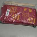 HOWAF Red Gold Fabric Christmas Advent Calendar with Pockets (Countdown to Christmas), 24 Days Mystery Christmas Countdown Calendar for Xmas Holiday Home Wall Decoration